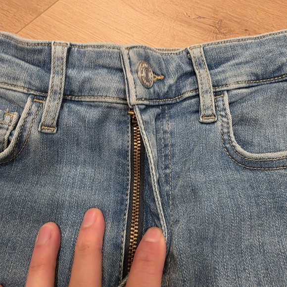 Frame Le Crop Mini Boot Jeans Clearwater Blue High Rise LCMB630 Size 25 - Picture 3 of 12